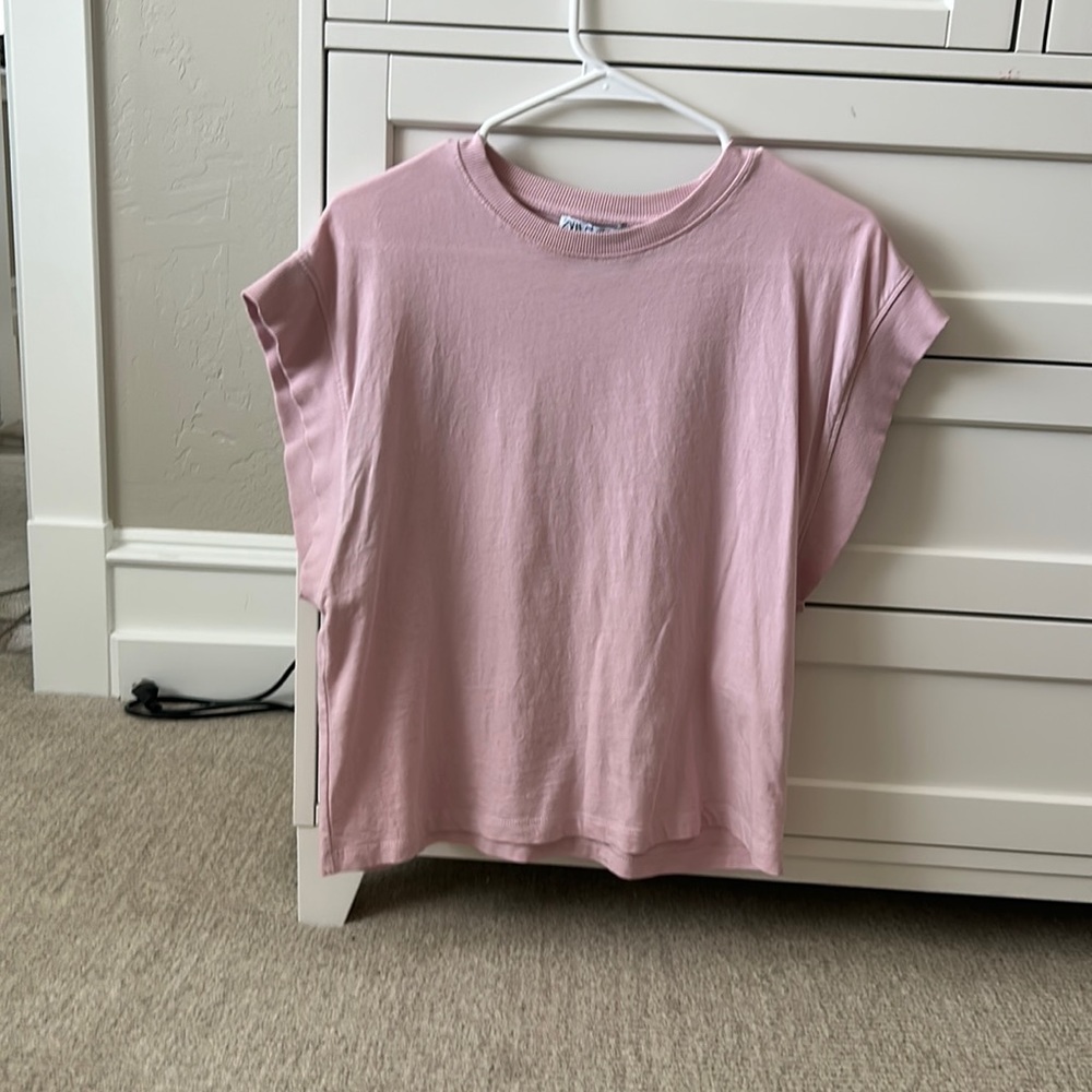Pink loose Zara top